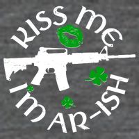 St Patricks Day Kiss Me Im Arish Ar Gun Baby Bodysuit