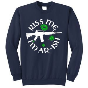 St Patricks Day Kiss Me Im Arish Ar Gun Sweatshirt