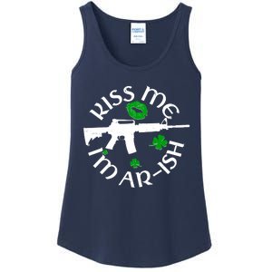 St Patricks Day Kiss Me Im Arish Ar Gun Ladies Essential Tank