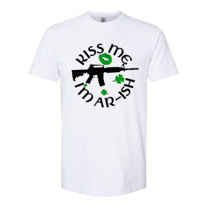 St Patricks Day Kiss Me Im Arish Ar Gun Softstyle CVC T-Shirt