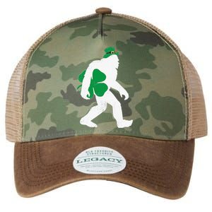 St Patricks Day Bigfoot Clover Leaf Irish Sasquatch Legacy Tie Dye Trucker Hat