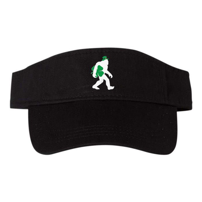 St Patricks Day Bigfoot Clover Leaf Irish Sasquatch Valucap Bio-Washed Visor