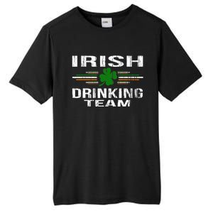 St Patrick's Day Funny Irish Drinking Team Graphic Tall Fusion ChromaSoft Performance T-Shirt