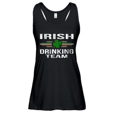 St Patrick's Day Funny Irish Drinking Team Graphic Ladies Essential Flowy Tank