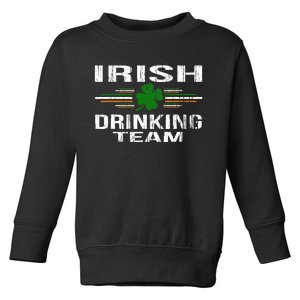 St Patrick's Day Funny Irish Drinking Team Graphic Toddler Sweatshirt