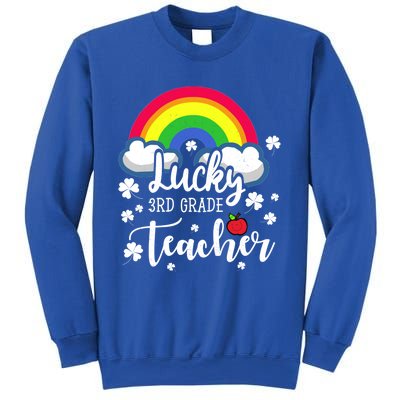 St Patricks Day Lucky 3rd Grade Teacher Cute Gift Sweatshirt