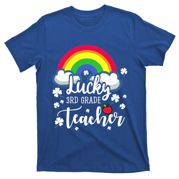 St Patricks Day Lucky 3rd Grade Teacher Cute Gift T-Shirt