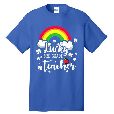 St Patricks Day Lucky 3rd Grade Teacher Cute Gift Tall T-Shirt