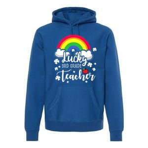 St Patricks Day Lucky 3rd Grade Teacher Cute Gift Premium Hoodie