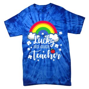 St Patricks Day Lucky 3rd Grade Teacher Cute Gift Tie-Dye T-Shirt