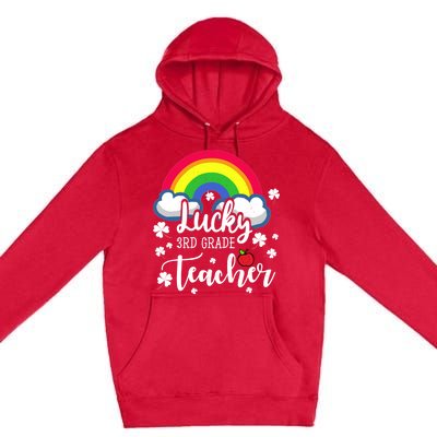 St Patricks Day Lucky 3rd Grade Teacher Cute Gift Premium Pullover Hoodie