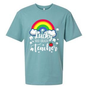 St Patricks Day Lucky 3rd Grade Teacher Cute Gift Sueded Cloud Jersey T-Shirt