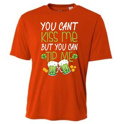 St Patricks Day Gift Funny Bartender Waiter Waitress Server Gift Cooling Performance Crew T-Shirt