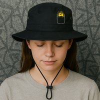 Sunrise Pocket Design Bucket Hat