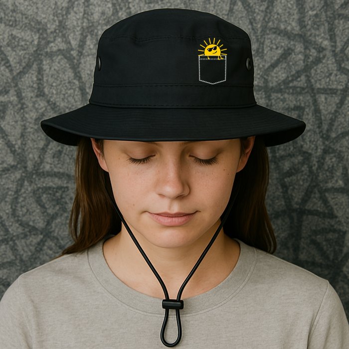 Sunrise Pocket Design Bucket Hat