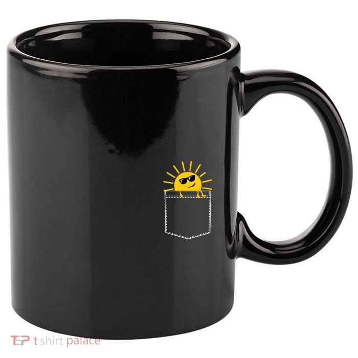 Sunrise Pocket Design 11oz C Handle Ceramic Mug