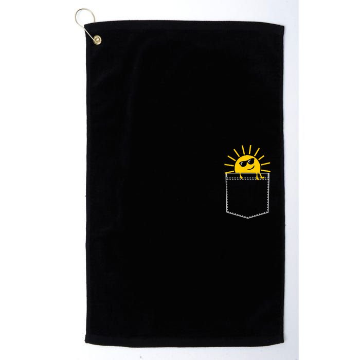 Sunrise Pocket Design Golf Towel