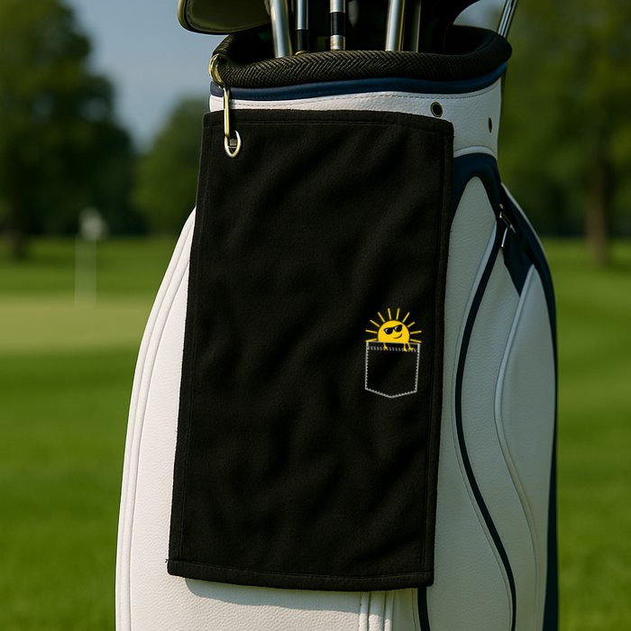 Sunrise Pocket Design Golf Towel