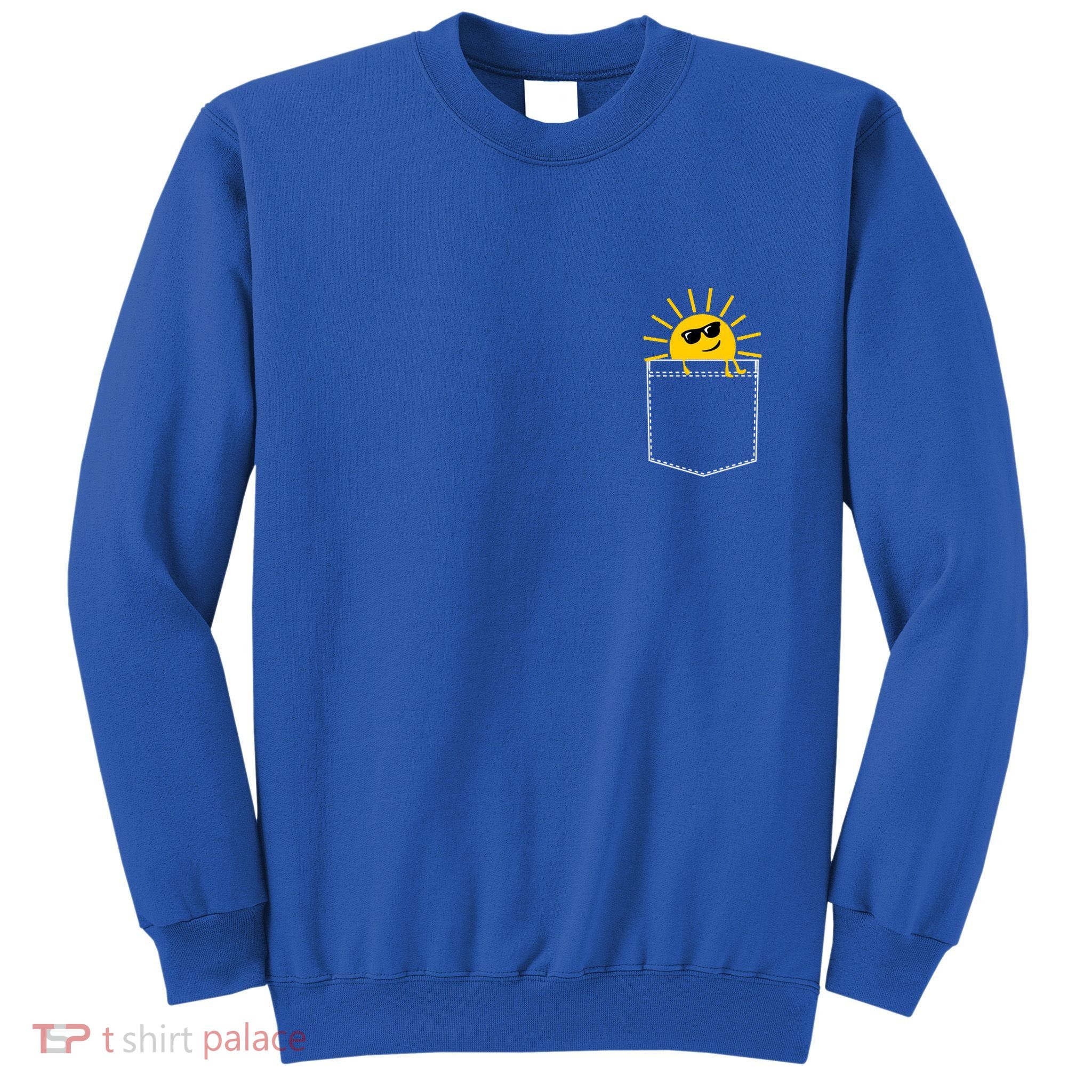 Sunrise Pocket Design Sweatshirt