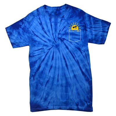 Sunrise Pocket Design Tie-Dye T-Shirt