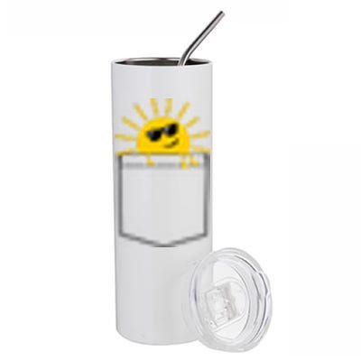 Sunrise Pocket Design Stainless Steel Tumbler