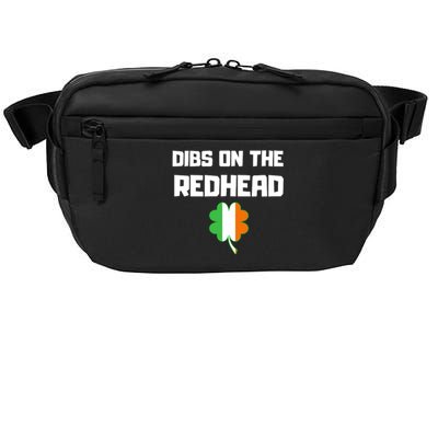 St Patricks Day Dibs On The Redhead Funny Crossbody Pack