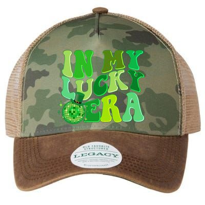 St Patricks Day In My Lucky Era Disco Ball Legacy Tie Dye Trucker Hat
