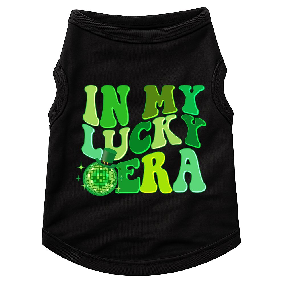 St Patricks Day In My Lucky Era Disco Ball Doggie Tank