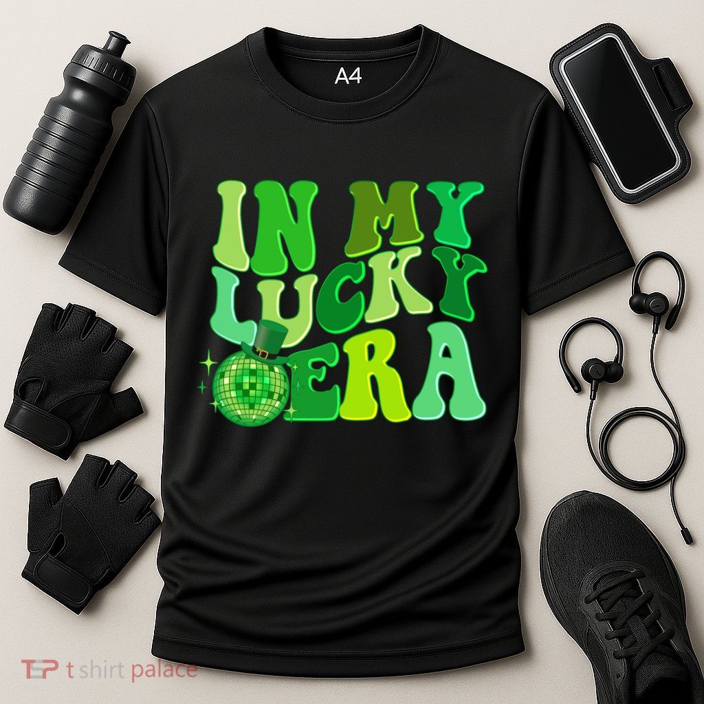 St Patricks Day In My Lucky Era Disco Ball Performance Shirt
