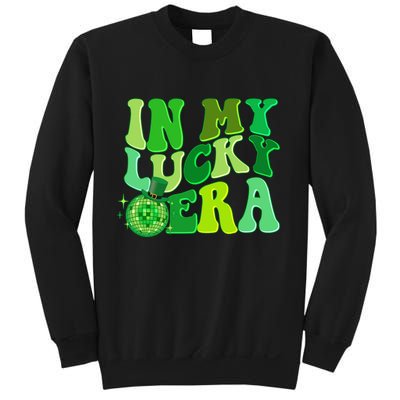 St Patricks Day In My Lucky Era Disco Ball Sweatshirt