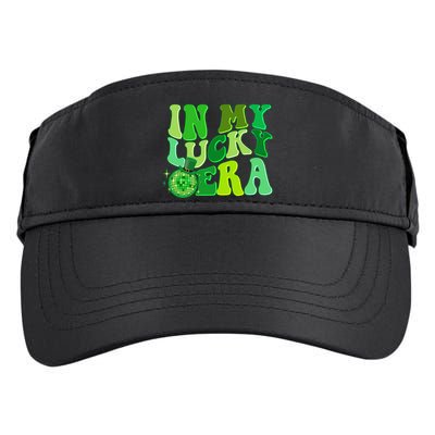 St Patricks Day In My Lucky Era Disco Ball Adult Drive Performance Visor