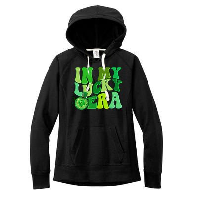 St Patricks Day In My Lucky Era Disco Ball Women's Fleece Hoodie