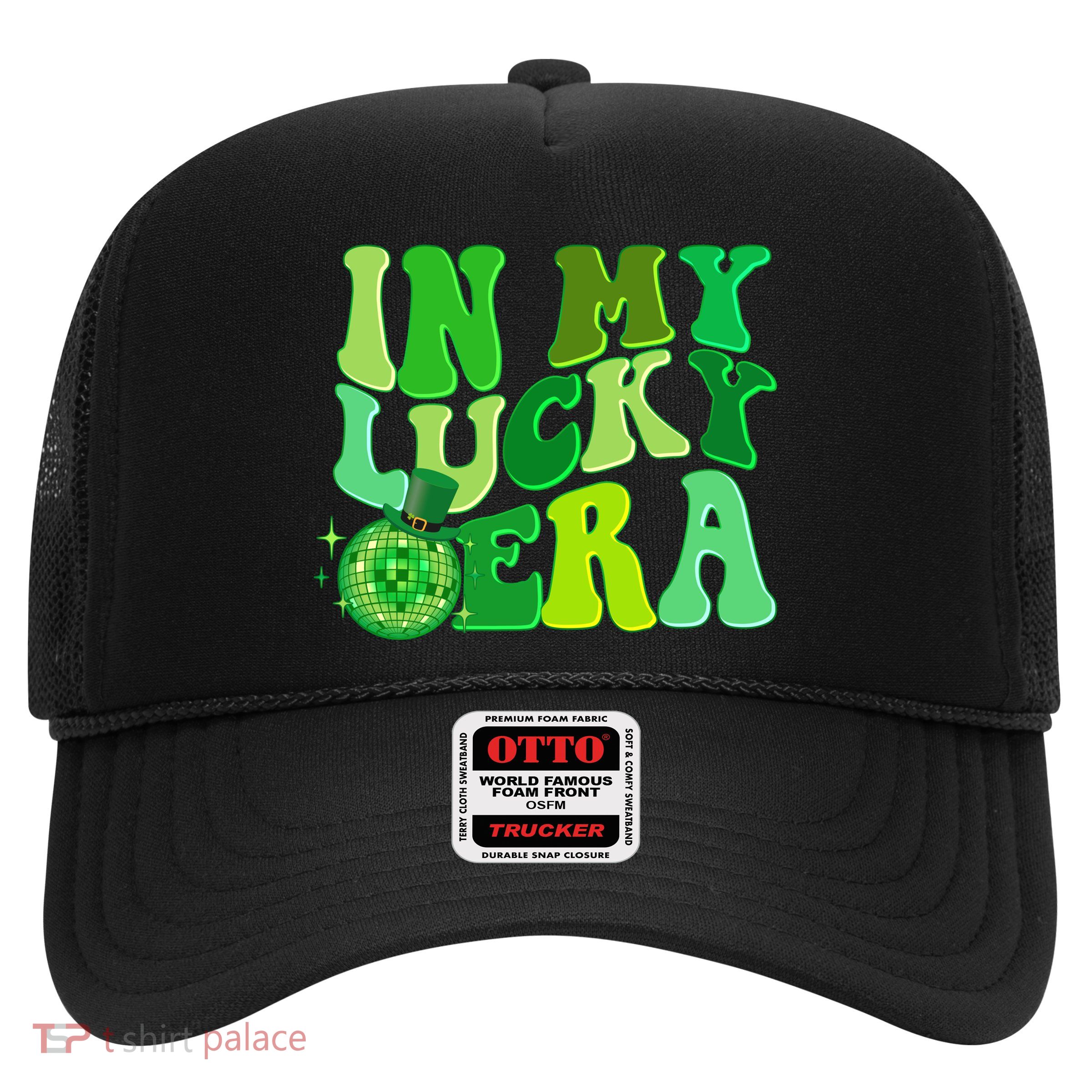 St Patricks Day In My Lucky Era Disco Ball Trucker Hat