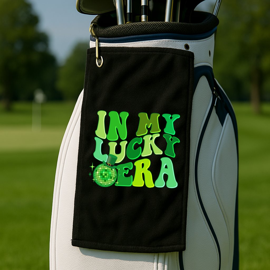 St Patricks Day In My Lucky Era Disco Ball Golf Towel