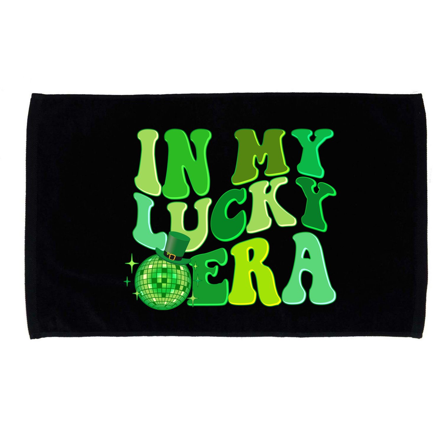 St Patricks Day In My Lucky Era Disco Ball Microfiber Hand Towel