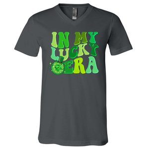 St Patricks Day In My Lucky Era Disco Ball V-Neck T-Shirt