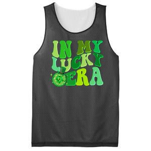 St Patricks Day In My Lucky Era Disco Ball Mesh Reversible Basketball Jersey Tank