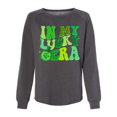 St Patricks Day In My Lucky Era Disco Ball Womens California Wash Sweatshirt