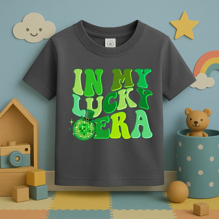 St Patricks Day In My Lucky Era Disco Ball Toddler T-Shirt