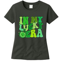 St Patricks Day In My Lucky Era Disco Ball Womens T-Shirt