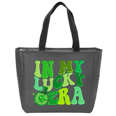 St Patricks Day In My Lucky Era Disco Ball Zip Tote Bag