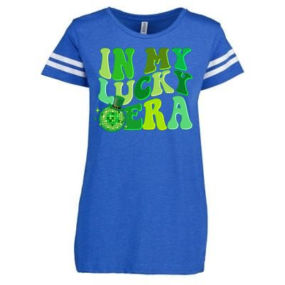 St Patricks Day In My Lucky Era Disco Ball Enza Ladies Jersey Football T-Shirt