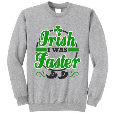 St Patricks Day Marathon Running Runner Irish Faster Funny Gift Sweatshirt