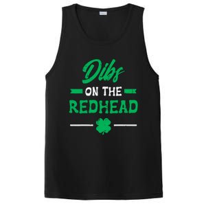 St Patricks Day Dibs Redhead Saint Pattys Paddys PosiCharge Competitor Tank