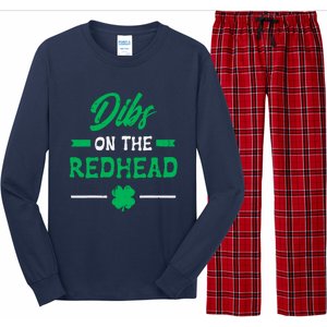 St Patricks Day Dibs Redhead Saint Pattys Paddys Long Sleeve Pajama Set