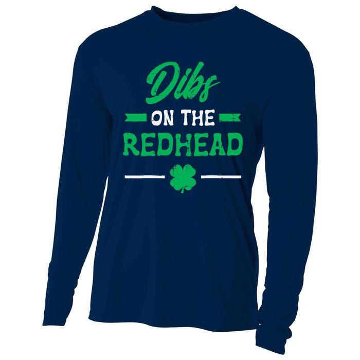 St Patricks Day Dibs Redhead Saint Pattys Paddys Cooling Performance Long Sleeve Crew