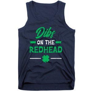 St Patricks Day Dibs Redhead Saint Pattys Paddys Tank Top