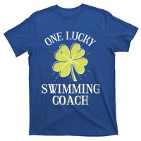 St Patricks Day Great Gift Lucky Swimming Coach Gift T-Shirt