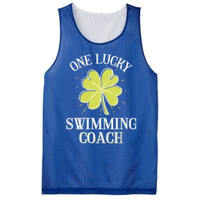 St Patricks Day Great Gift Lucky Swimming Coach Gift Mesh Reversible Basketball Jersey Tank