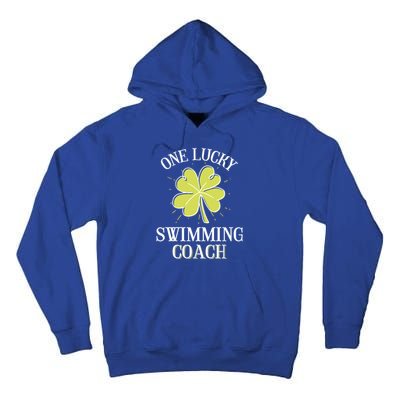 St Patricks Day Great Gift Lucky Swimming Coach Gift Tall Hoodie